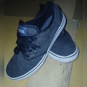 Grey N Black Vans Size 4.5y Fits 5.5/6 Women